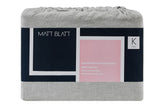 NNEKG Gabriel French Linen Chambray Quilt Cover Set (Grey Double)