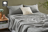 NNEKG Matt Blatt Gabriel French Linen Chambray Bed Sheet Set (Grey Queen)