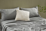 NNEKG Matt Blatt Gabriel French Linen Chambray Bed Sheet Set (Grey Queen)