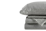 NNEKG Matt Blatt Gabriel French Linen Chambray Bed Sheet Set (Grey Queen)