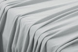 NNEKGE 180GSM Cotton Flannelette Bed Sheet Set (Silver King)