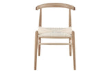 NNEKGE Set of 2 Malibu Dining Chair (Oak Natural)