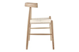 NNEKGE Set of 2 Malibu Dining Chair (Oak Natural)