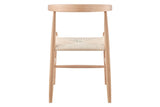 NNEKG Set of 2 Malibu Dining Chair (Beech Natural)