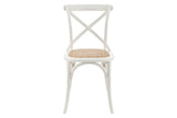 NNEKG Matt Blatt Set of 2 Melrose Cross Back Chair (Birch White)