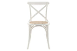 NNEKG Matt Blatt Set of 2 Melrose Cross Back Chair (Birch White)