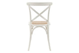 NNEKG Matt Blatt Set of 2 Melrose Cross Back Chair (Birch White)