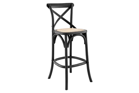 NNEKGE Melrose Cross Back Stool (Birch Black)