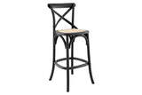 NNEKGE Melrose Cross Back Stool (Birch Black)