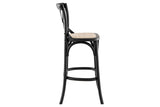 NNEKGE Melrose Cross Back Stool (Birch Black)