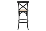 NNEKGE Melrose Cross Back Stool (Birch Black)