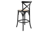 NNEKGE Melrose Cross Back Stool (Birch Black)