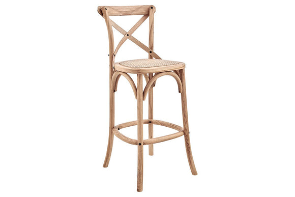 NNEKGE Melrose Cross Back Stool (Oak Natural)