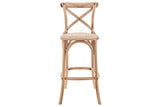 NNEKGE Melrose Cross Back Stool (Oak Natural)