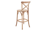 NNEKGE Melrose Cross Back Stool (Oak Natural)