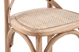 NNEKGE Melrose Cross Back Stool (Oak Natural)
