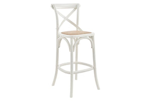 NNEKGE Melrose Cross Back Stool (Birch White)