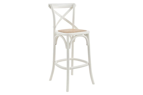 NNEKGE Melrose Cross Back Stool (Birch White)