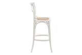 NNEKGE Melrose Cross Back Stool (Birch White)