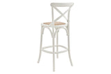 NNEKGE Melrose Cross Back Stool (Birch White)