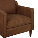 NNEKG Matt Blatt Norse 1 Seater Leather Sofa (Tan)