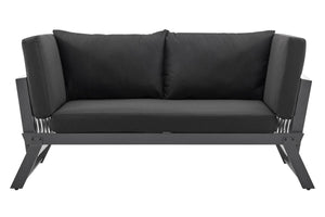 NNEKG Matt Blatt Orlando Outdoor Foldable Lounge (Black Black)