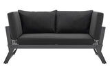 NNEKG Matt Blatt Orlando Outdoor Foldable Lounge (Black Black)