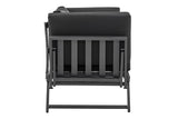 NNEKG Matt Blatt Orlando Outdoor Foldable Lounge (Black Black)