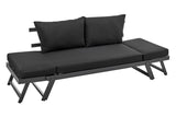 NNEKG Matt Blatt Orlando Outdoor Foldable Lounge (Black Black)