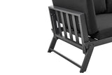 NNEKG Matt Blatt Orlando Outdoor Foldable Lounge (Black Black)