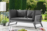 NNEKG Matt Blatt Orlando Outdoor Foldable Lounge (Black Black)