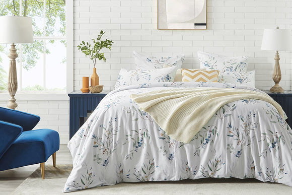 NNEKG Matt Blatt Acacia Cotton Sateen Quilt Cover Set (King)