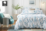 NNEKG Matt Blatt Printed Botanical Cotton Sateen Quilt Cover Set (Queen)