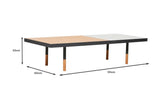 NNEKGE United Strangers Chelsea Coffee Table (Oak/White Terrazzo)
