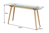 NNEKGE Valparaiso Glass Console table