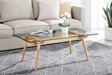 NNEKG Matt Blatt Valparaiso Glass Coffee Table