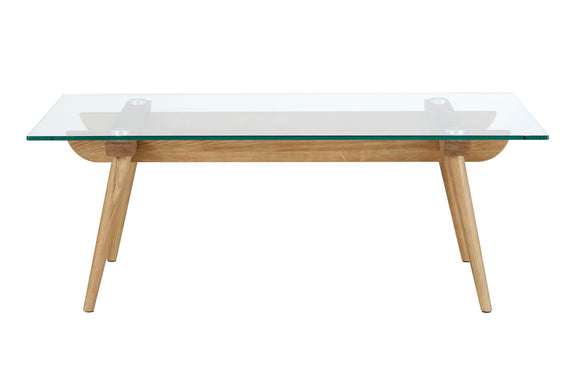 NNEKG Matt Blatt Valparaiso Glass Coffee Table