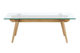 NNEKG Matt Blatt Valparaiso Glass Coffee Table