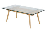 NNEKG Matt Blatt Valparaiso Glass Coffee Table