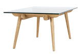 NNEKG Matt Blatt Valparaiso Glass Coffee Table