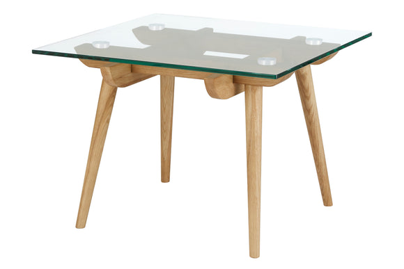 NNEKGE Valparaiso Glass Side Table