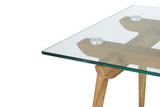 NNEKGE Valparaiso Glass Side Table