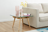 NNEKGE Valparaiso Glass Side Table