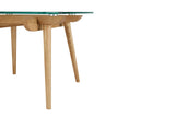 NNEKGE Valparaiso Glass Side Table