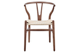 NNEKG Set of 2 Hans Wegner Wishbone Chair Replica (Walnut Wood Natural)