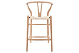 NNEKG Matt Blatt Hans Wegner Wishbone Stool Replica (Oak Wood Natural)