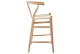NNEKG Matt Blatt Hans Wegner Wishbone Stool Replica (Oak Wood Natural)