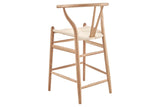 NNEKG Matt Blatt Hans Wegner Wishbone Stool Replica (Oak Wood Natural)