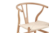 NNEKG Matt Blatt Hans Wegner Wishbone Stool Replica (Oak Wood Natural)