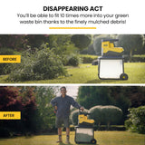 NNEMB 2400W Electric Mulcher Crushing Garden Shredder Chipper